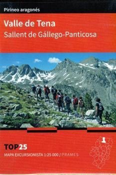 Mapa Top 25 Valle de Tena. Sallent de Gállego-Panticosa