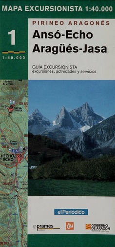 Mapa excursionista Ansó-Echo, Aragüés-Jasa