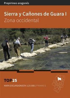 MAPA TOP 25 SIERRA Y CAÑONES DE GUARA I ZONA OCCIDENTAL