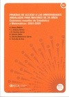 Portada de: Pruebas de acceso a las universidades andaluzas para mayores de 25 años. Exámenes resueltos de Estad