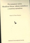 Portada de: DE ROMANCES VARIOS. METAFORAS LIRICAS.