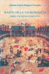 Portada de: RAZON DE LA TAUROMAQUIA.