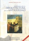 Portada de: La técnica de la arquitectura en la Antigüedad