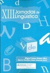 Portada de: XIII Jornadas de Lingüística, Cádiz 15, 16 y 17 de marzo de 2010