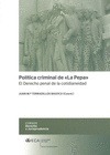 Portada de: POLITICA CRIMINAL DE "LA PEPA"