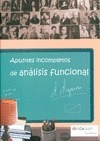 Portada de: APUNTES INCOMPLETOS DE ANALISIS FUNCIONAL.