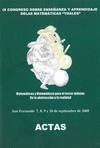 Portada de: IX CONGRESO SOBRE ENSEÑANZA Y APRENDIZAJE DE LAS MATEMATICAS (THALES)