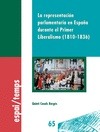 Portada de: LA REPRESENTACION PARLAMENTARIA EN ESPAÑA DURANTE EL PRIMER LIBERALISMO (1810-18