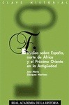 Portada de: ESTUDIOS SOBRE ESPAÑA, NORTE DE AFRICA Y PROXIMO ORIENTE EN LA ANTIGUEDAD
