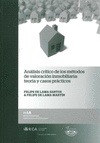 Portada de: ANALISIS CRITICO DE LOS METODOS DE VALORACION INMOBILIARIA: TEORIA Y CASOS PRACT