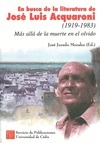 Portada de: EN BUSCA DE LA LITERATURA DE JOSE LUIS ACQUARONI (1919-1983).